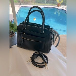Womens Black Handbag with strap